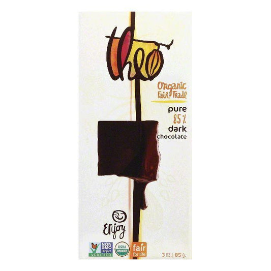 Theo Ultimate Dark Chocolate, 3 Oz (Pack of 12)