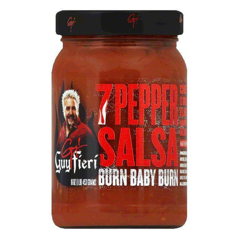Guy Fieri 7 Pepper Salsa, 16 OZ (Pack of 6)