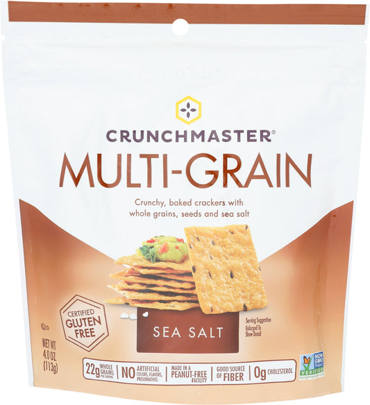 Crunchmaster Multigrain & Seasalt Cracker, 4.0 OZ (Pack of 12)