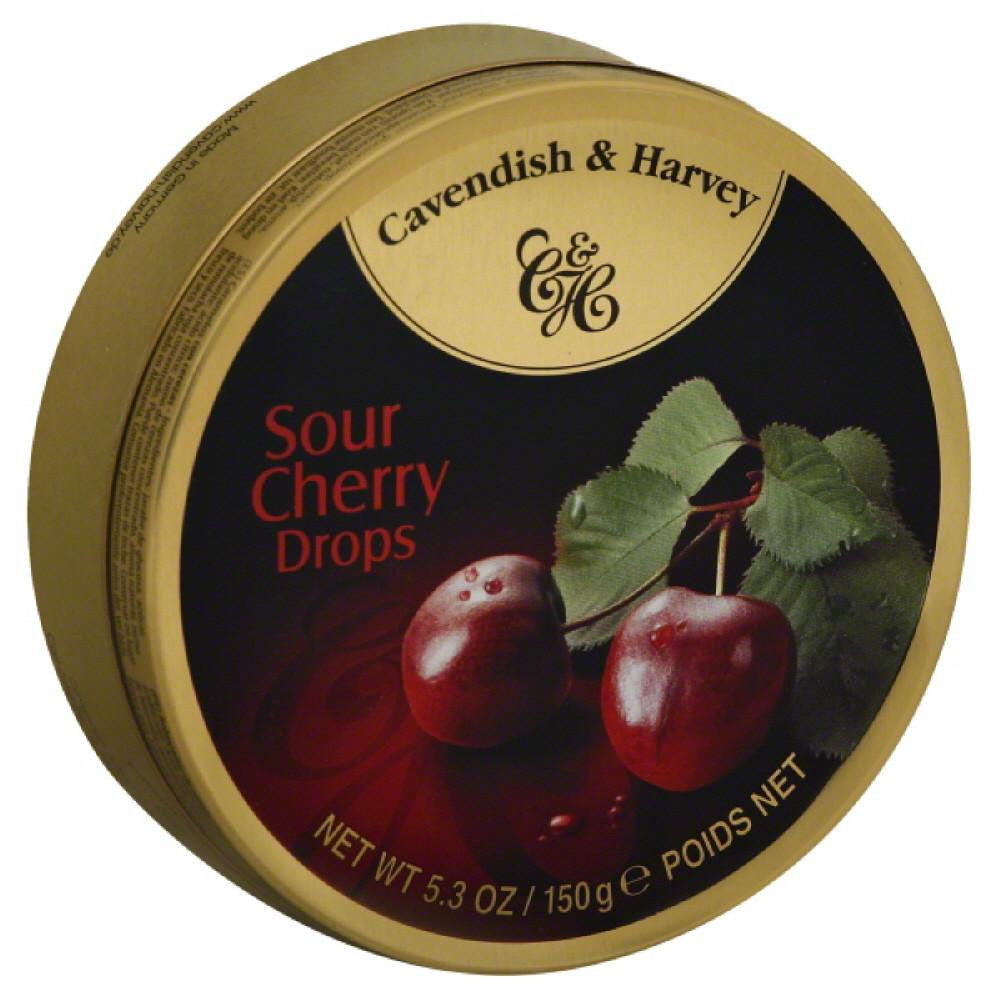 Cavendish & Harvey Sour Cherry Drops, 5.3 Oz (Pack of 12)