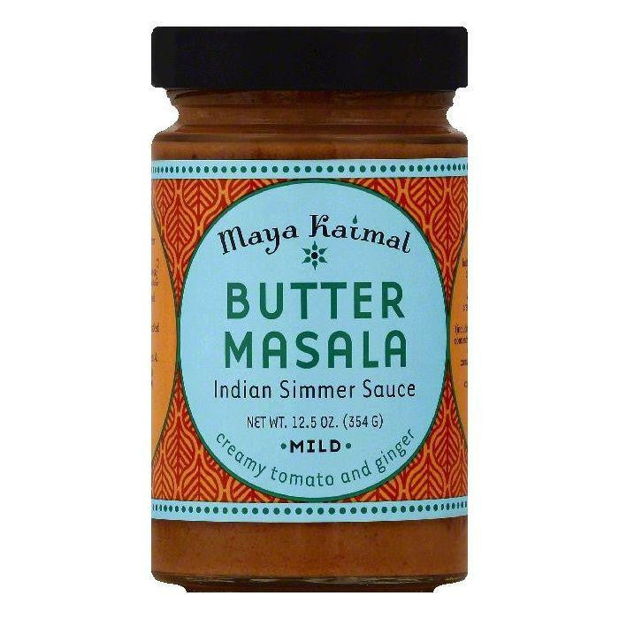 Maya Kaimal Mild Butter Masala Indian Simmer Sauce, 12.5 OZ (Pack of 6)