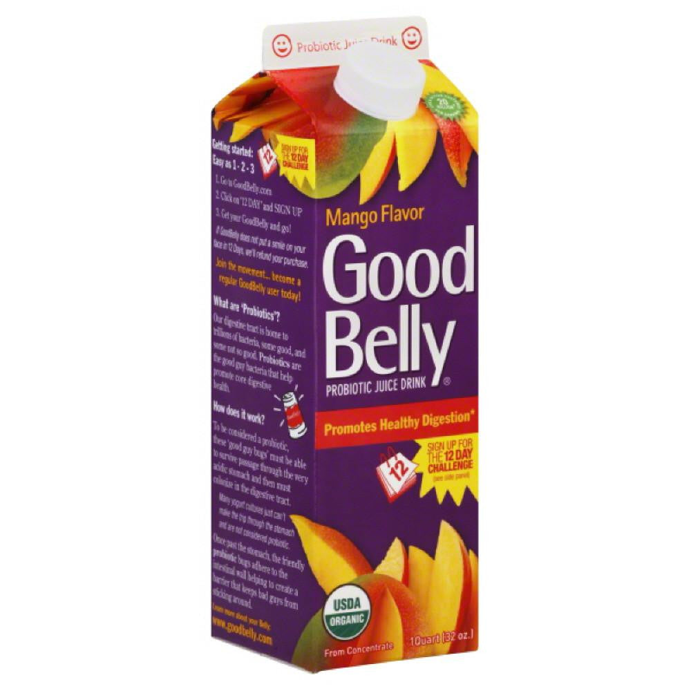Good Belly Mango Flavor Probiotic Juice Drink, 32 Oz (Pack of 6)