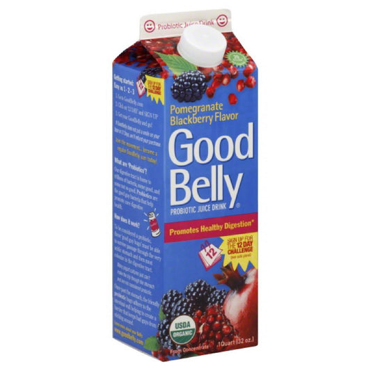 Good Belly Pomegranate Blackberry Flavor Probiotic Juice Drink, 32 Oz (Pack of 6)
