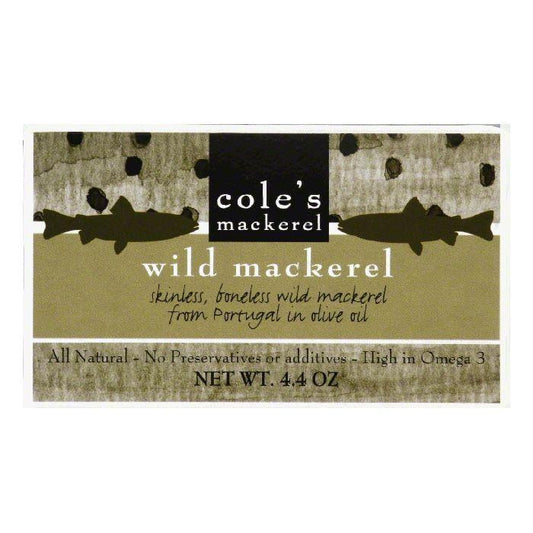 Cole's Mackerel in Olive Oil, 4.4 OZ (Pack of 10)