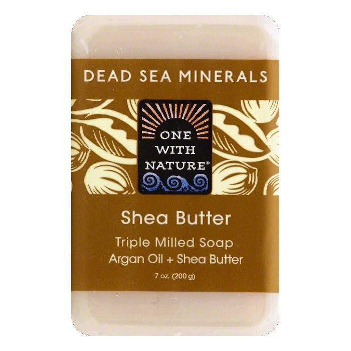 One With Nature Shea Butter Triple Milled Soap, 7 OZ (Pack of 3)