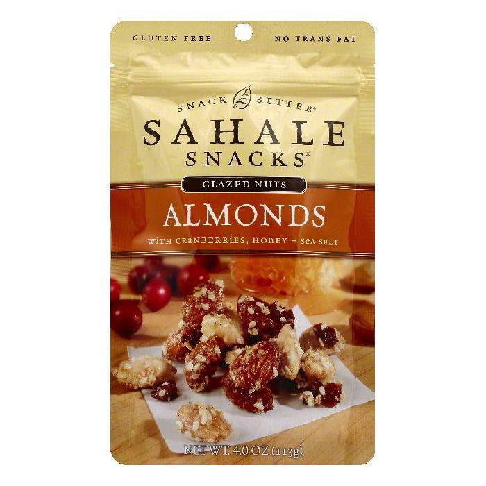 Sahale Honey + Sea Salt with Cranberries Almonds, 4 OZ (Pack of 6)