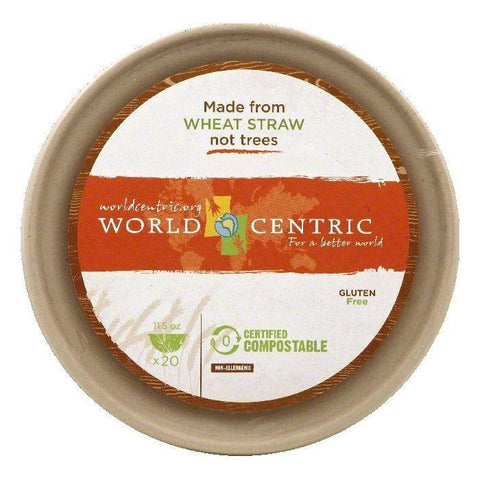 World Centric 11.5 Oz Bowls, 20 ea (Pack of 12)