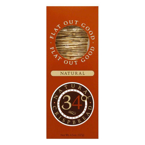 34 Degrees Natural Crispbread, 4.5 OZ (Pack of 12)