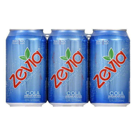 Zevia Natural Zero Calorie Cola, 72 FO (Pack of 4)