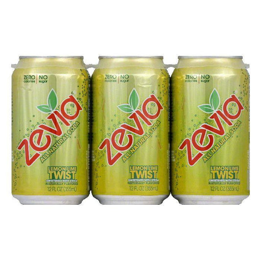 Zevia Natural Zero Calorie Lemon Lime Twist, 72 FO (Pack of 4)
