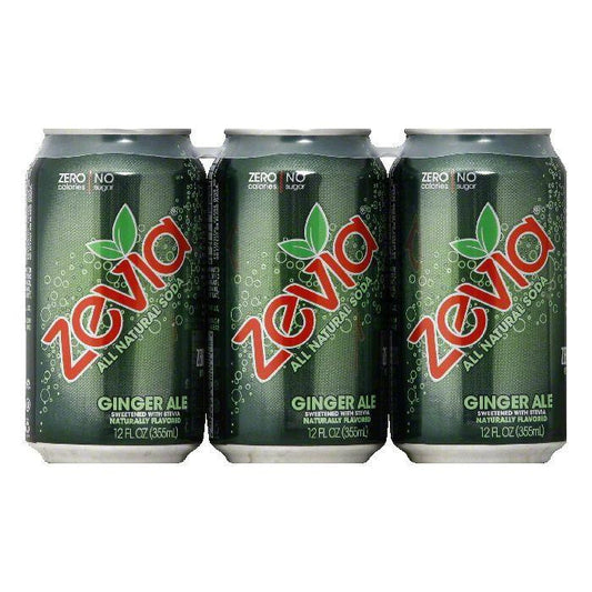 Zevia Natural Zero Calorie Ginger Ale, 72 FO (Pack of 4)