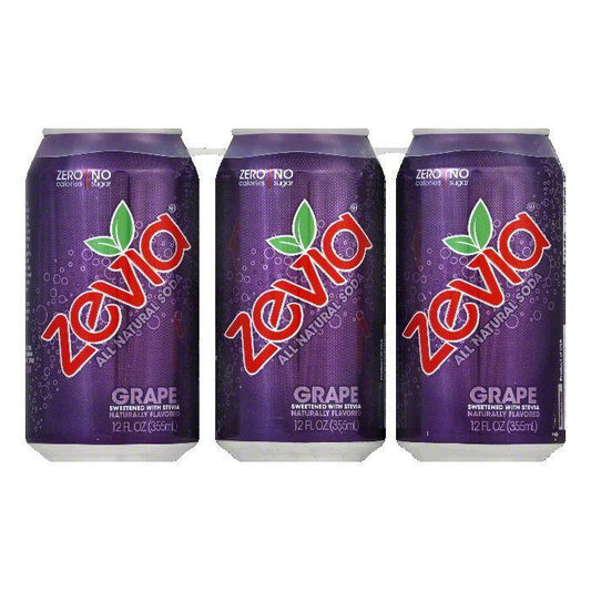 Zevia Grape Soda, 72 FO (Pack of 4)