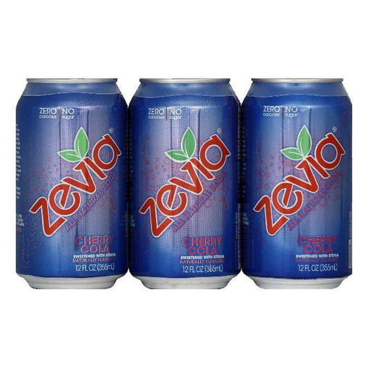 Zevia Cherry Cola All Natural Soda, 72 FO (Pack of 4)