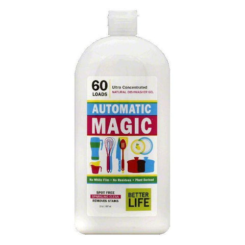 Better Life Ultra Concentrated Automatic Magic Natural Dishwasher Gel, 30 OZ (Pack of 6)