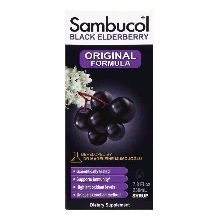 Sambucol Liquid Black Elderberry Original Formula Immune System Support, 7.8 Oz (Pack of 3)