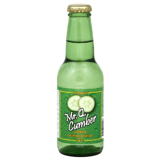 Mr Q Cumber Sparkling Cucumber Beverage, 7 Fo (Pack of 24)