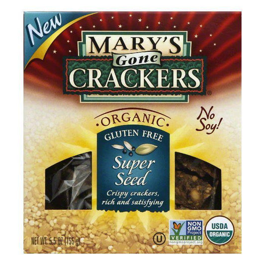 Marys Gone Crackers Super Seed Cracker, 5.5 OZ (Pack of 6)