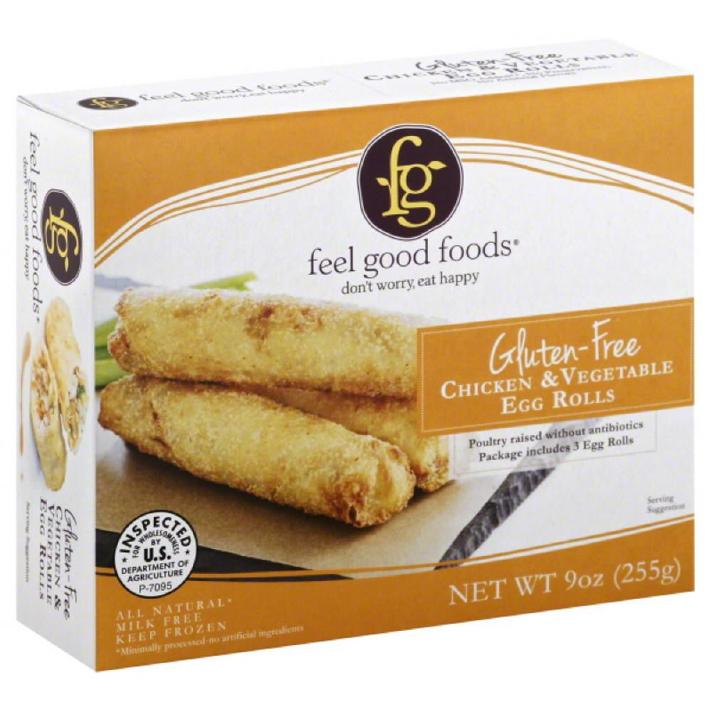 Feel Good Foods Chicken & Vegetable Gluten-Free Egg Rolls, 9 Oz (Pack of 9)