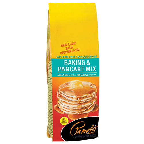 Pamelas Baking & Pancake Mix, 24 OZ (Pack of 6)