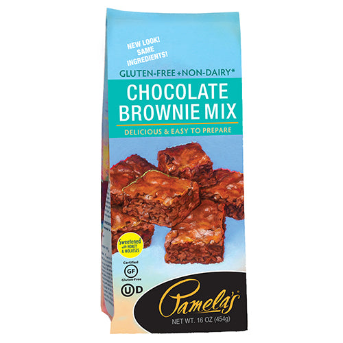 Pamelas Chocolate Brownie Mix, 16 OZ (Pack of 6)