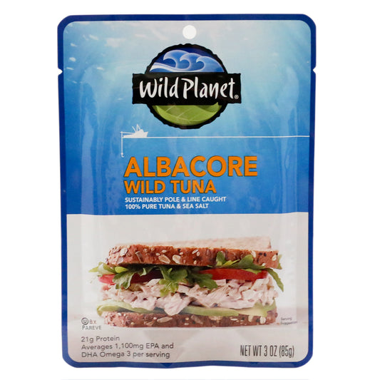 Wild Planet No Salt Added Wild Albacore Tuna, 3 Oz (Pack of 24)