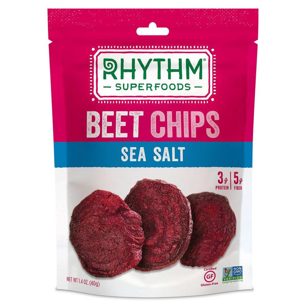 Rhythm Superfoods Sea Salt Beet Chips, 1.4 OZ (Pack of 12)