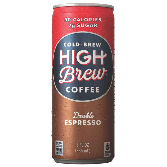 High Brew Double Espresso Cold Brew Coffee, 8 OZ (Pack of 12)