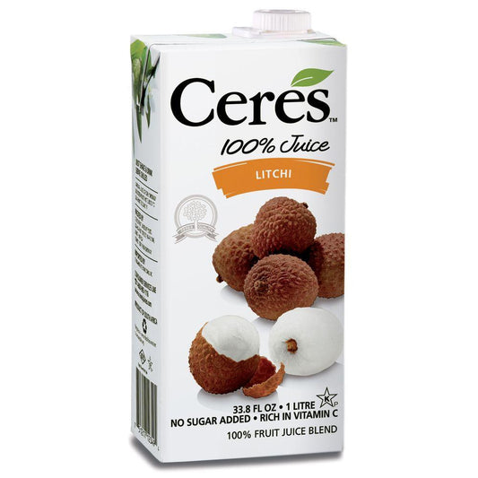 Ceres Litchi 100% Juice, 33.8 Oz (Pack of 12)