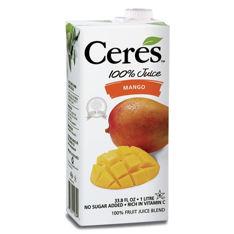 Ceres Mango 100% Juice, 33.8 Fo (Pack of 12)