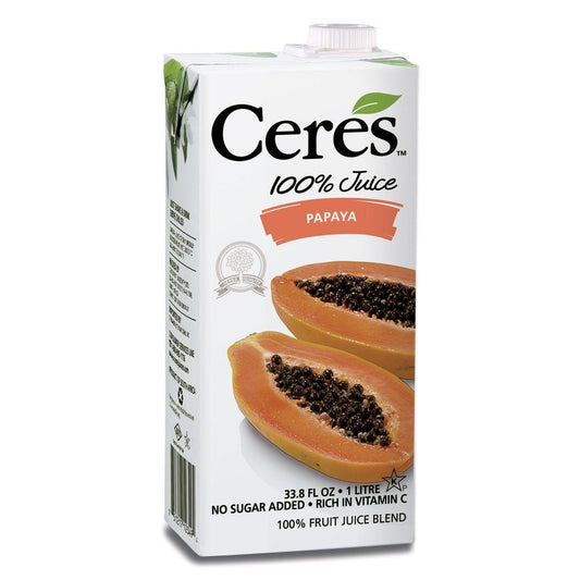 Ceres Papaya 100% Juice, 33.8 Oz (Pack of 12)