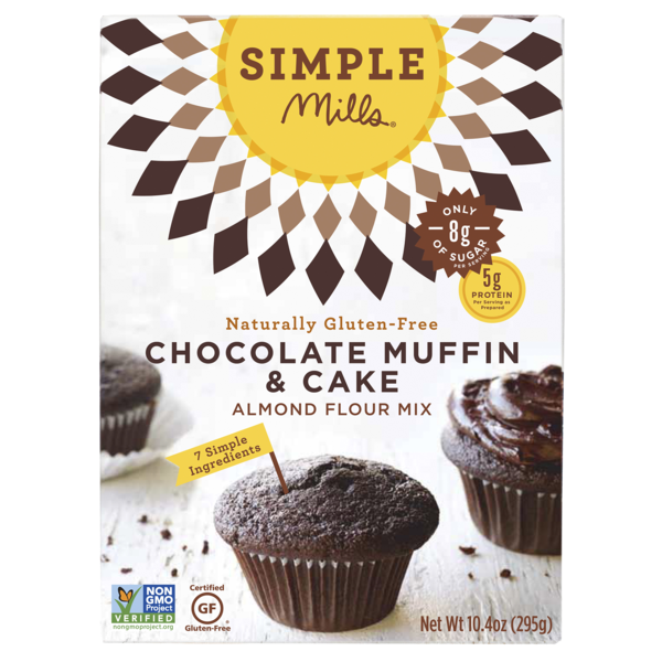 Simple Mills Chocolate Muffin & Cake Mix, 10.4 OZ (Pack of 6)