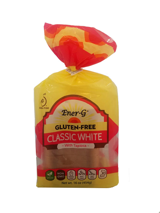 EnerG Gluten Free Tapioca Loaf Bread, 16 Oz (Pack of 6)