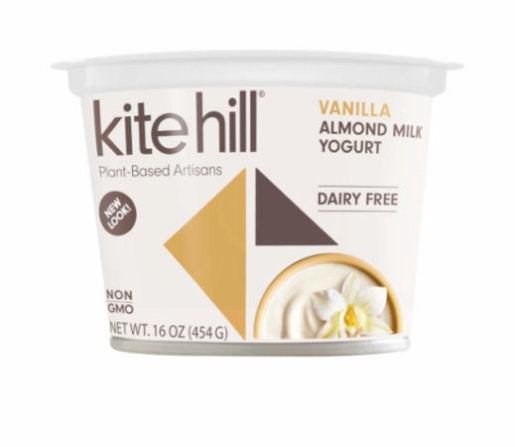 Kite Hill Vanilla Yogurt, 16.00 Oz (Pack of 6)