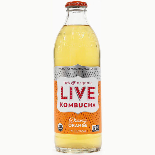 Live Beverage Dreamy Orange Kombucha, 12 Oz (Pack of 8)