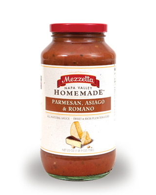 Mezzetta Napa Valley Homemade Parmesan, Asiago & Romano Sauce, 25 OZ (Pack of 6)