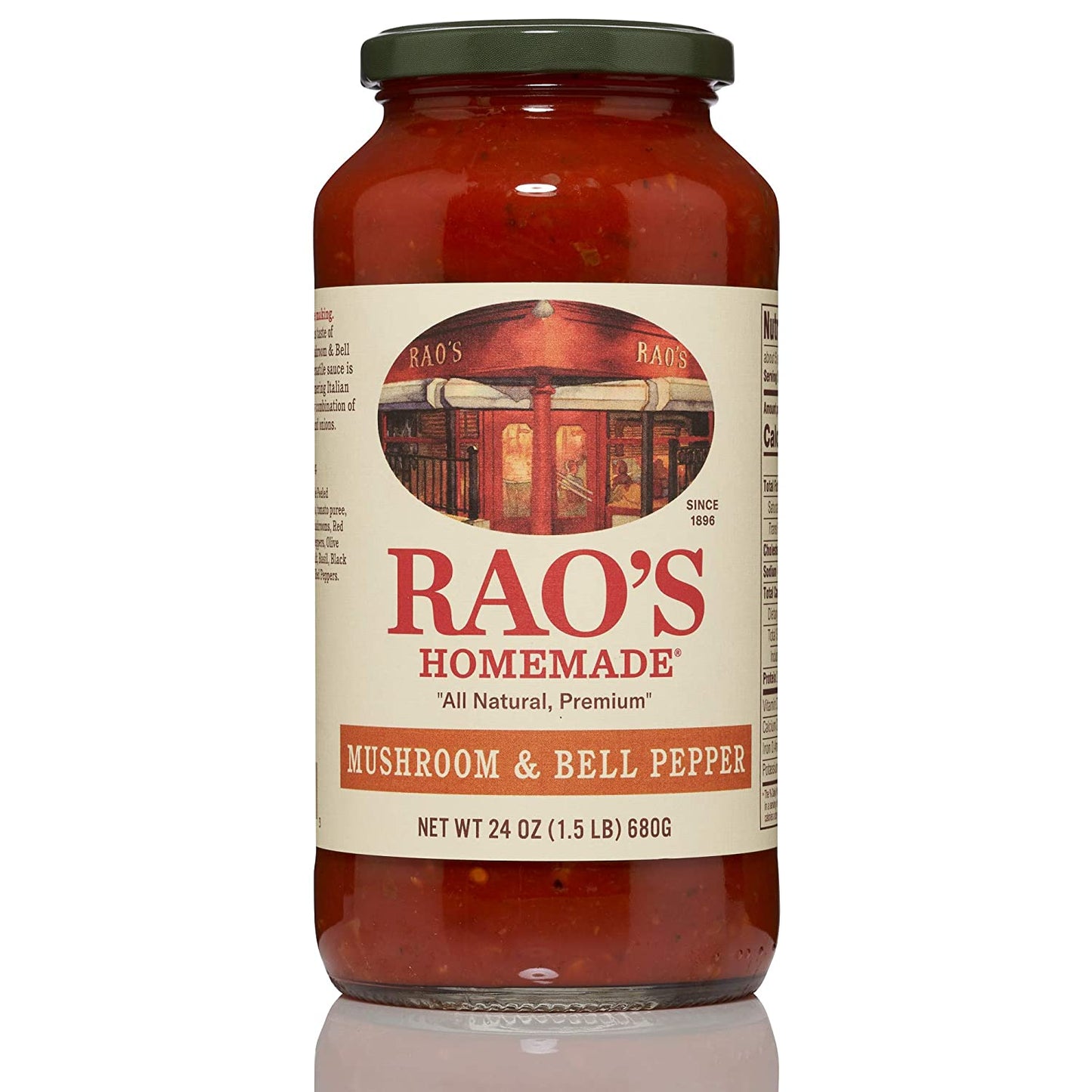 Raos Mushroom and Bell Pepper Sauce, 24 OZ (Pack of 6)