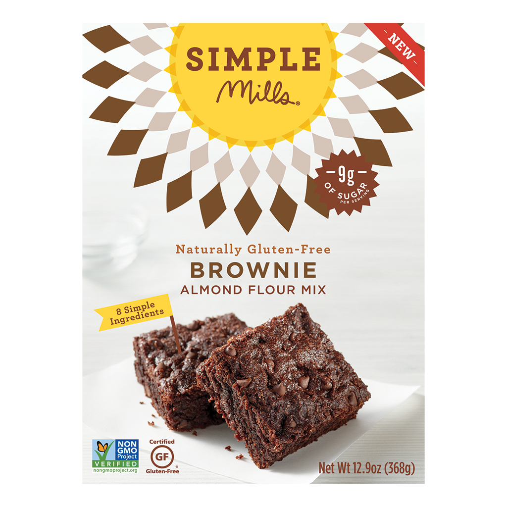 Simple Mills Chocolate Brownie Mix, 12.9 OZ (Pack of 6)