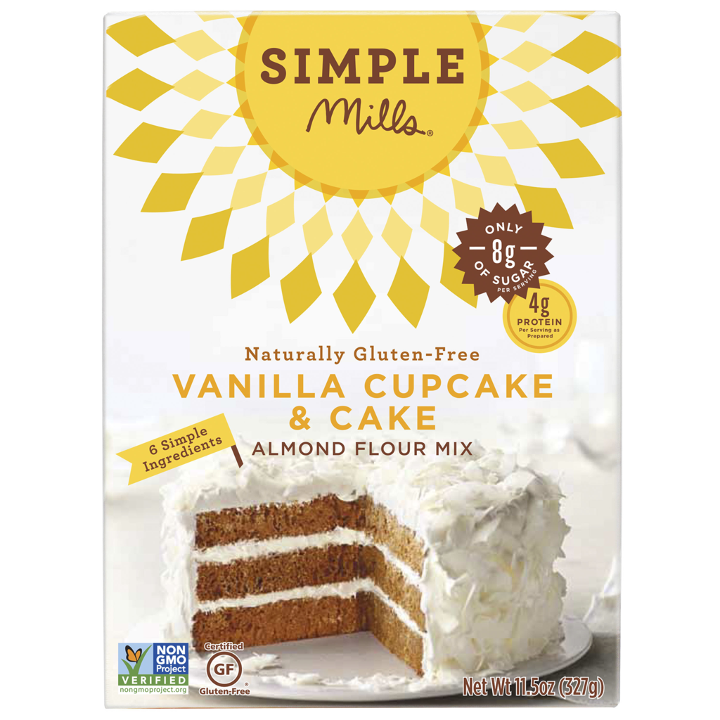 Simple Mills Vanilla Cake Mix, 11.54 OZ (Pack of 6)