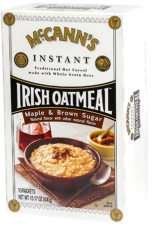 McCann's Instant Irish Oatmeal Maple Brown Sugar, 15.1 OZ (Pack of 12)