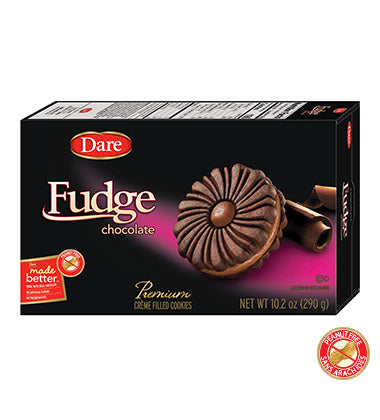 Dare Chocolate Fudge Creme Cookies, 10.2 OZ (Pack of 12)