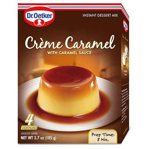 Dr.Oetker Creme Caramel with Caramel Sauce, 3.7 Oz (Pack of 12)
