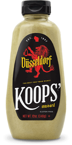 Koops Mustard Dusseldorf Squeeze, 12 OZ (Pack of 12)
