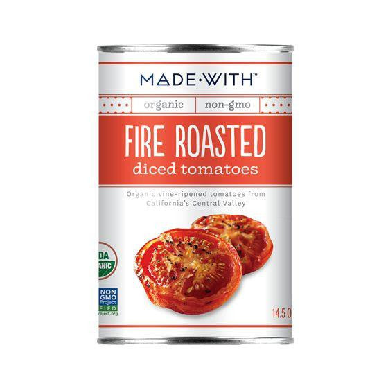 Made With FIre Roasted Diced Tomatoes, 14.5 Oz (Pack of 12)
