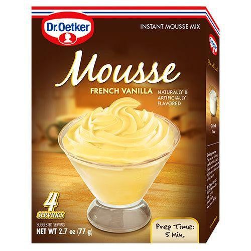 Dr. Oetker Mousse Mix Vanilla Instant, 2.7 OZ (Pack of 12)