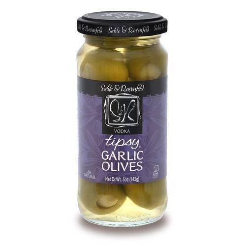 Sable & Rosenfeld Garlic Olives, 5 Oz (Pack of 6)