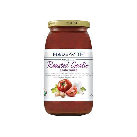 Made With Roasted Garlic Pasta Sauce, 25 Oz (Pack of 12)