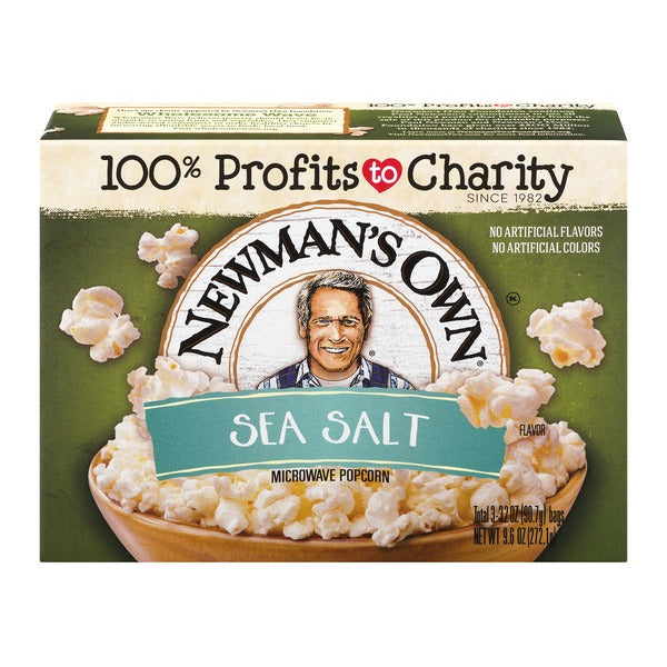Newmans Own Natural Flavor Microwave Popcorn, 3 ea (Pack of 12)