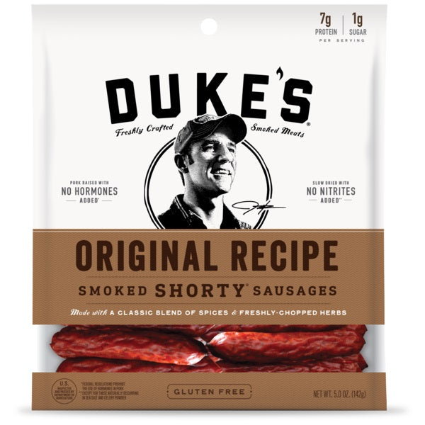 Duke's Smoked Shorty Sausage Original, 5 OZ (Pack of 8)