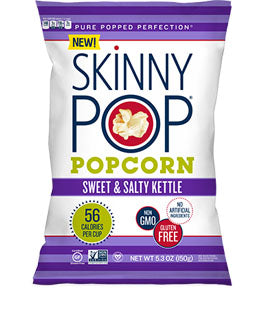 SkinnyPop Sweet & Salty Kettle Popcorn, 5.3 Oz (Pack of 12)