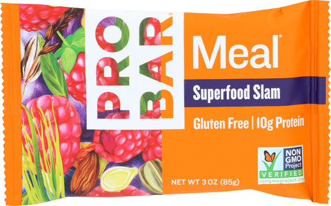 Probar Superfood Slam Meal Replacement Bar, 3 OZ (Pack of 12)